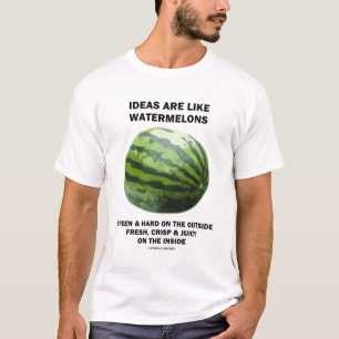 T-shirt As ideias são como melancias (o amante da fruta)
