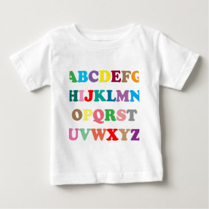 T-shirt As letras coloridas de ABC