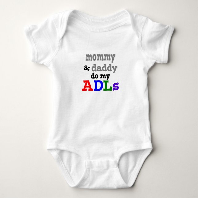 T-shirt as mamães & o pai fazem meu bodysuit dos adls OT (Frente)