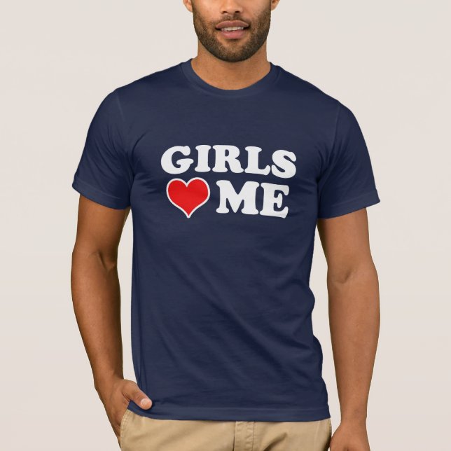 T-shirt As meninas amam-me (Frente)