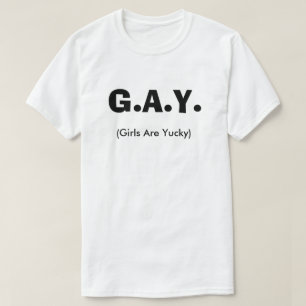 T-shirt As Meninas do Clube de gay são Filas LGBT Engraç