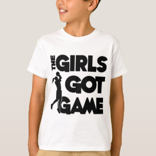 T-shirt As meninas obtiveram o jogo, preto