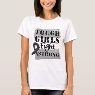T-shirt As meninas resistentes da melanoma lutam forte