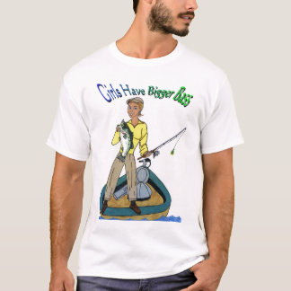 T-shirt As meninas têm um baixo mais grande