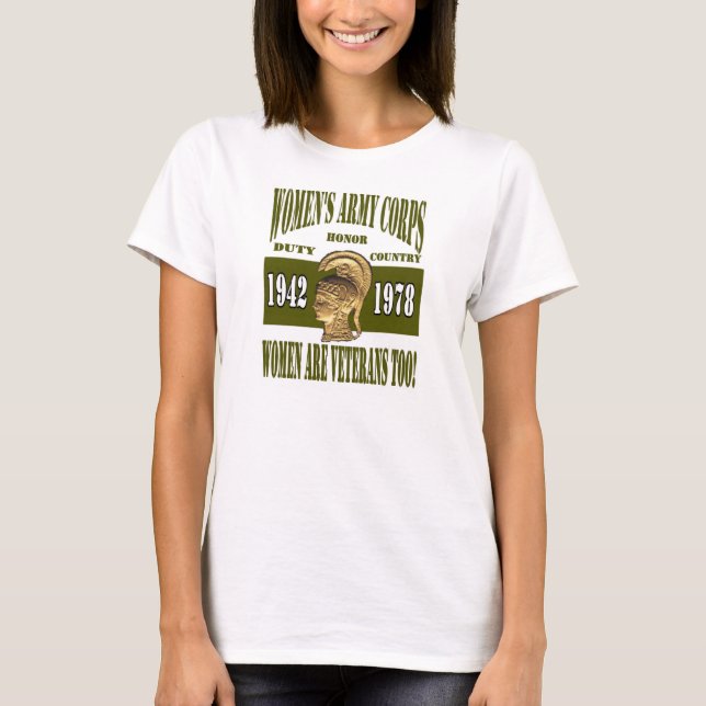 T-shirt As mulheres do corpo do exército das mulheres são (Frente)
