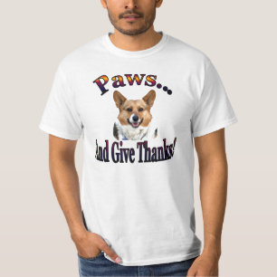 T-shirt As patas e dão a obrigados OC