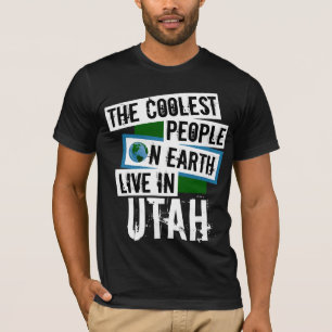 T-shirt As Pessoas mais legais da Terra vivem em Utah