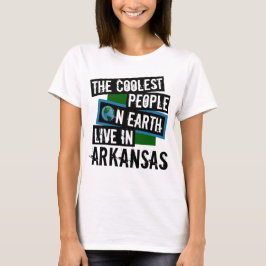 T-shirt As Pessoas mais legais da Terra vivem no Arkansas