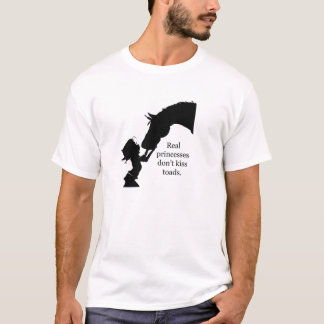 T-shirt as princesas reais não beijam sapos