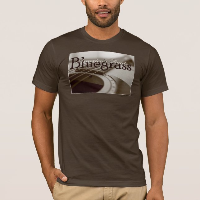 T-shirt As raizes de América - Bluegrass - o XL dos homens (Frente)