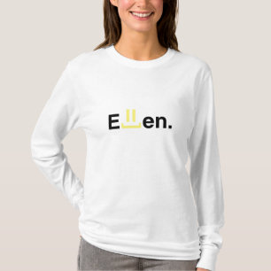 T-shirt As senhoras couberam a luva longa encapuçado: