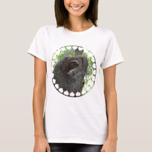 T-shirt As senhoras de escalada da preguiça da árvore