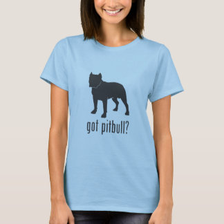 T-shirt As senhoras obtiveram o pitbull?