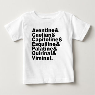 T-shirt As sete Colinas de Roma tornaram-se famosas pela H