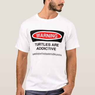 T-shirt As tartarugas de advertência são aditivas