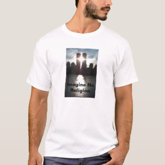 T-shirt As torres gêmeas não imaginam nenhuma religião
