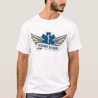 T-shirt asas da enfermeira do vôo