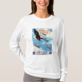 T-shirt Asas sobre América -- Corpo de ar
