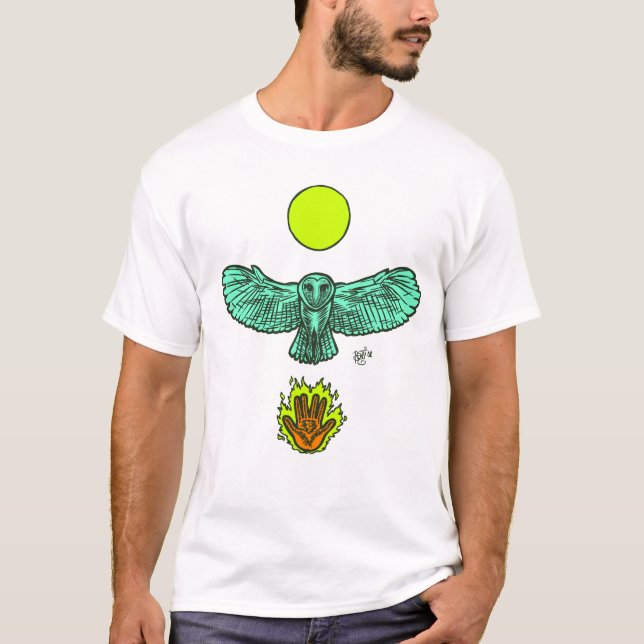 T-shirt Asas verdes (Frente)