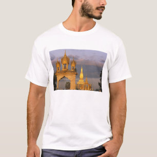 T-shirt Ásia, Laos, Vienciana. Templo That Luang.