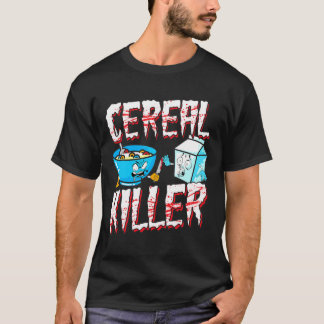 T-Shirt Assassino de Cereal Dia de as Bruxas engra