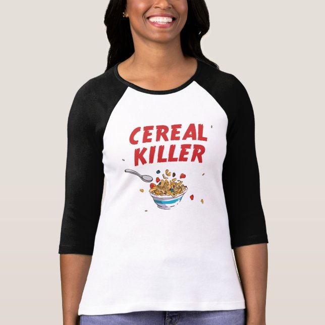 T-shirt Assassino do cereal de pequeno almoço (Frente)