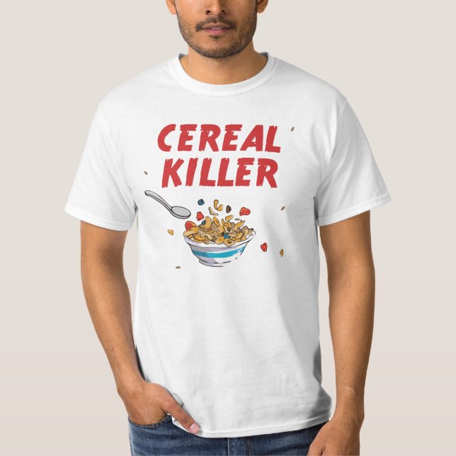 T-shirt Assassino do cereal de pequeno almoço (Frente)