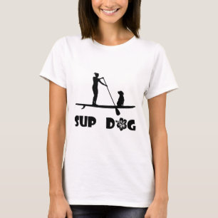 T-shirt Assento do cão do SUP