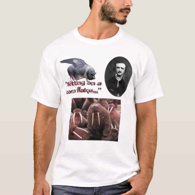 T-shirt Assento em um floco de milho (Frente)