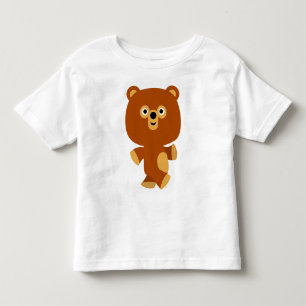 T-shirt assertivo bonito das crianças do urso dos