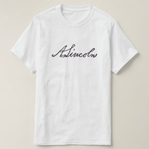 T-shirt Assinatura Abraham Lincoln