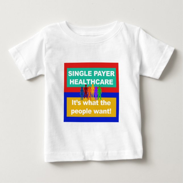 T-shirt Assistência médica ao solteiro pagador — é o que a (Frente)