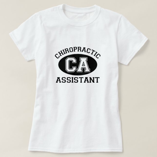 T-Shirt Assistente de Chiro Atlético (Frente do Design)