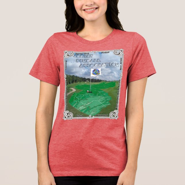 T-shirt Associação PinGolf do Pinball do jérsei - (Frente)