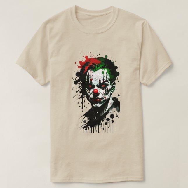 T-Shirt Assustador de Tinta Caldeira (Frente do Design)