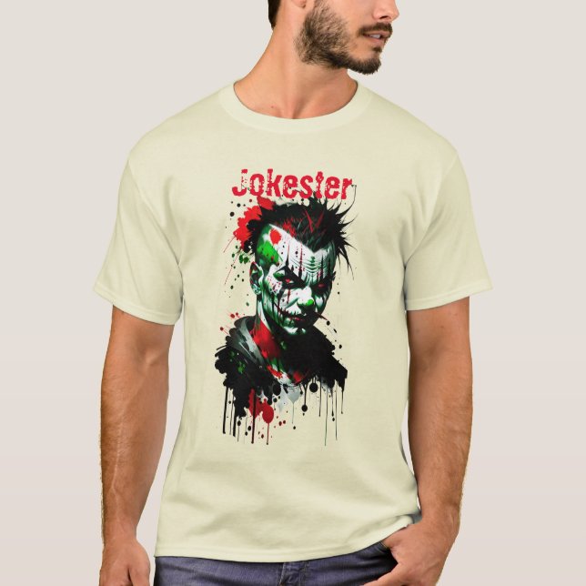 T-Shirt Assustador de Tinta Espalhada (Frente)