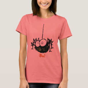 T-shirt assustador do Dia das Bruxas da aranha