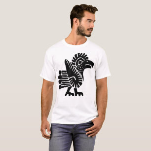 T-shirt asteca da ilustração de Eagle