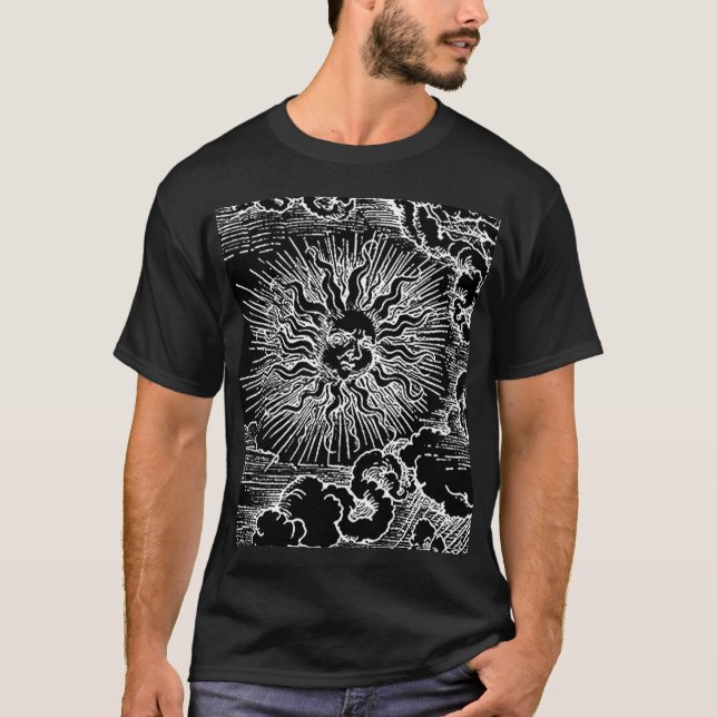 T-shirt Astrologia Sun e lua por Albrecht Durer (Frente)