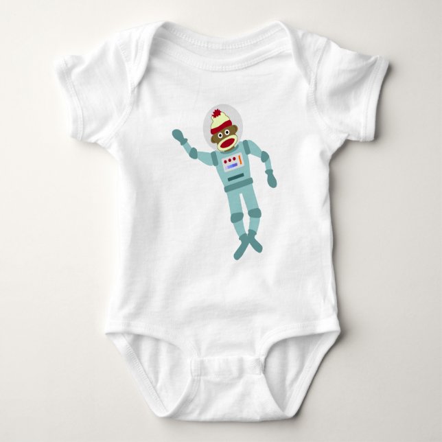 T-shirt Astronauta do Macaco Sock (Frente)