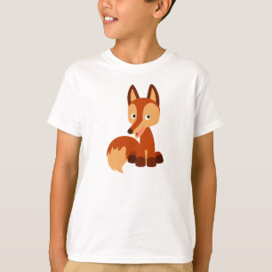 T-shirt astuto bonito das crianças do Fox dos