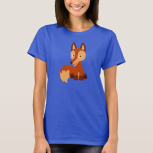 T-shirt astuto bonito das mulheres do Fox dos