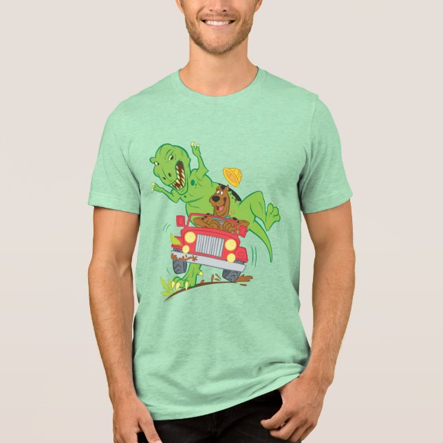 T-shirt Ataque T-Rex Scooby-Doo (Frente)