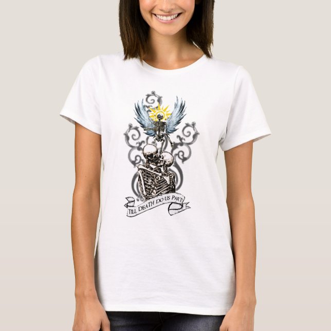 T-shirt Até a morte faça-nos tanque da parte (Frente)