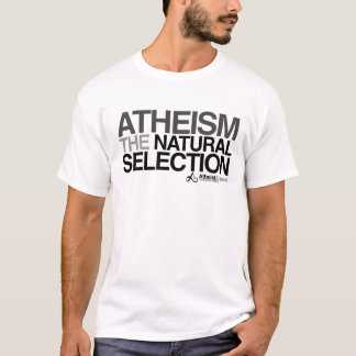 T-shirt Ateísmo - a selecção natural