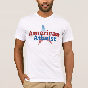 T-shirt Ateísta Americano Patriótico