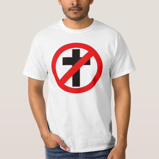 T-shirt ateu da Anti-Religião (Frente)