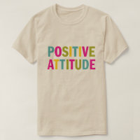 Atitude positiva em cores brilhantes