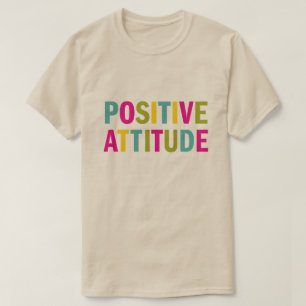 T-shirt Atitude positiva em cores brilhantes