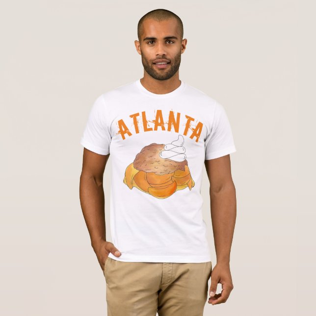 T-shirt Atlanta Georgia GA Peach Cobbler Southern Dessert (Frente Completa)